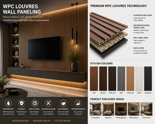 WPC Wall paneling work-(₹150-₹200) /sq.ft