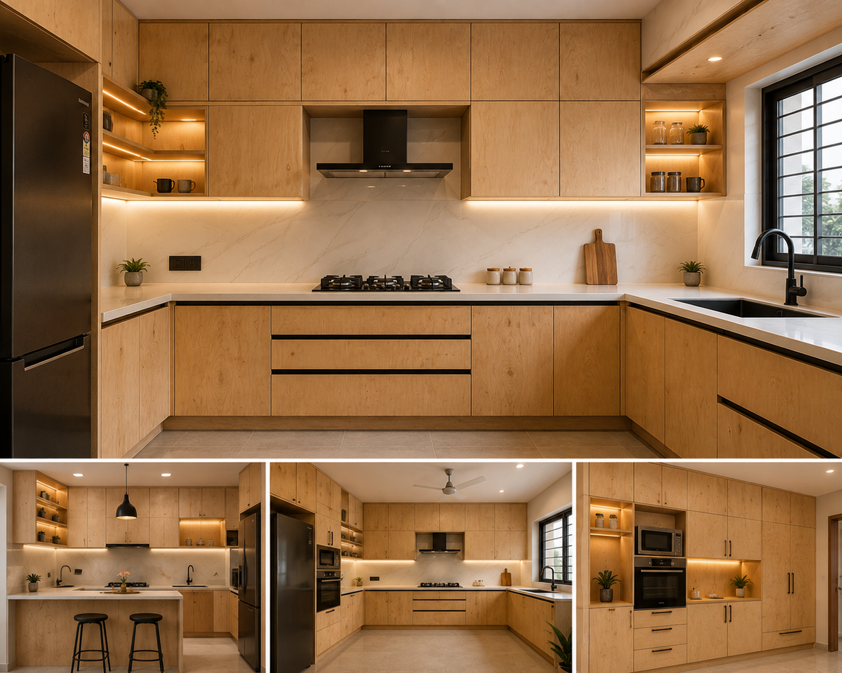 PLY kitchen work - (₹850-₹2550) / sq.ft