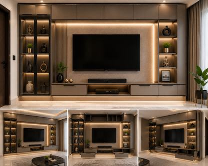 Aluminum TV Unite Work - (₹400 - ₹1,050) /sq.ft