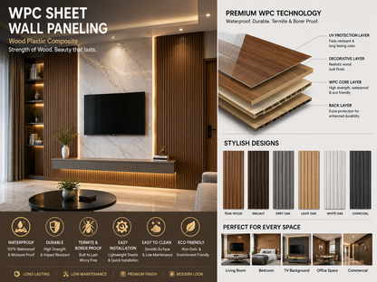 WPC Wall paneling work-(₹150-₹200) /sq.ft