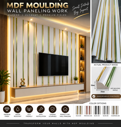 MDF molding  Wall paneling - (₹50-₹100)/sq.ft