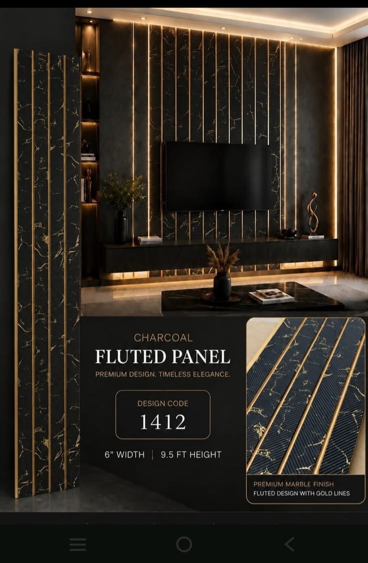 charcoal panels Work- (₹150-₹200) /sq.ft